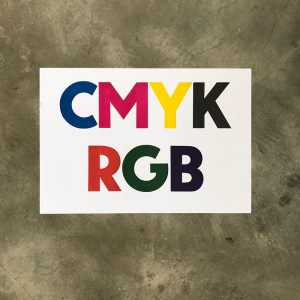 Cartaz CMYK RGB