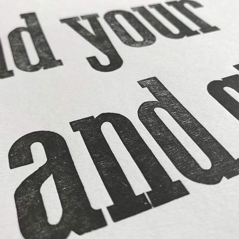 Mind your p's and q's – Carimbo Letterpress